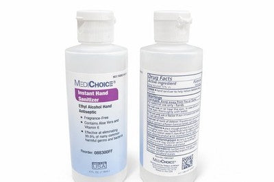 MediChoice Instant Hand Sanitizer – 4 oz (118 mL) – Ethyl Alcohol – Lot of 2