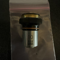 Olympus Tokyo 10x 0.25 Microscope Objective Lens 800817 Made in Japan