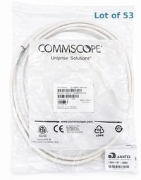 Lot of 53 CommScope Cat6 Patch Cables UC1BBB2-08F005 5ft