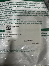 Posey 8283 Disposable Bed Sensor 30/Case TIDI Products NEW