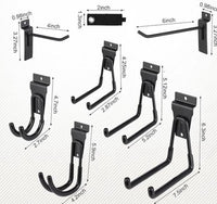 31 Pc Heavy Duty Slatwall Hooks Garage Wall Storage Hanger Assortment