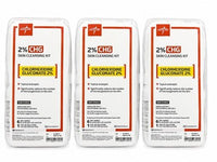 Lot of 3 Medline 2% CHG Skin Cleansing Kit Chlorhexidine REF MSC0954KT2