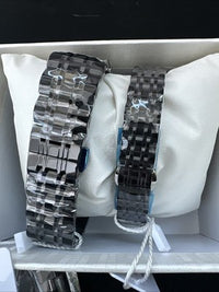 OLEVS Quartz Couple Pair All Black, Waterproof, Calendar