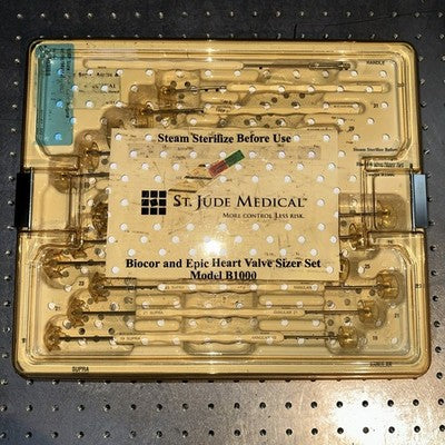 St Jude Medical B1000 Biocor and Epic Heart Valve Sizer Set