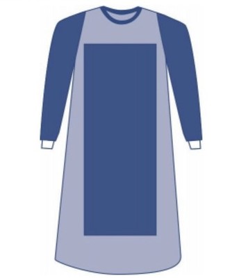 Medline SIRUS Gown DYNJP2227S, L , X-Long Poly-Reinforced Breathable Film 20ct