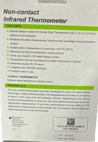 Medsource Non Contact Infrared Thermometer 1 Second Testing MS-131001