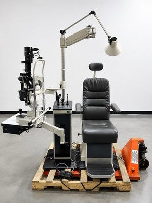 Shin-Nippon 2500 Ophthalmic Unit Slit Lamp Exam Chair System Japan