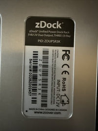 zDock Battery Charger 3 bay Slots ZDUPSR3K