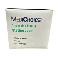 MediChoice Disposable Plastic Stethoscope – Latex Free (10/Box) Ref 994910