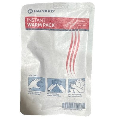 24 Packs Per Case HALYARD Hot Compress Disposable Instant Warm Packs 6 x 9