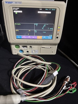 Fukuda Denshi Dynascope DS-7100 w/SpO2, ECG, And NIBP