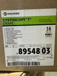 Halyard Surgical “T” Drape 89548 Sterile Case of 16 Level 4 62x40x101