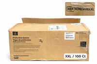 Medline Protective Gowns Level 4 Blue XXL Open Back Thumb Loop 100Ct NONLV410XXL