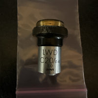 Olympus LWD C20/0.4 1.0 20x Microscope Objective Lens 402169 Made in Japan