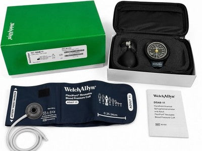 Welch Allyn DS48-11 Adult Blood Pressure Cuff Set w/ Case REF 901092