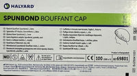 Halyard 6980181 Spunbound Bouffant Cap Size Large Case of 500