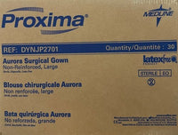 Medline Proxima Aurora Surgical Gown Large Size Level 3 DYNJP2701 Box of 30