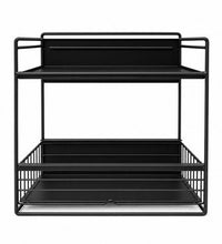 Magnetic Fridge Sliding Shelf Organizer Black Storage Rack Kitchen Dorm