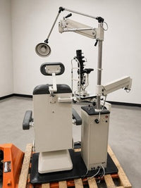 Shin-Nippon 2500 Ophthalmic Unit Slit Lamp Exam Chair System Japan