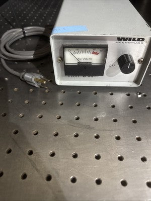 Wild Heerbrugg 001018 A 6V 40W Microscope Lamp Power Supply 120V 50W Input
