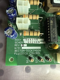 Becton Dickinson BD Fluidics Control Module 345250 332350 Rev D