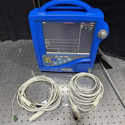 GE/DINAMAP PRO 1000 W/ ECG CABLES. PN 2019761-001