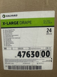 Halyard X-Large Sterile Drape 76x96 Ref 47630 Case of 24 Exp 2030