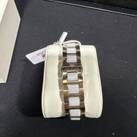 OLEVS Woman's Ceramics Band Zircon Case Day Auto Mechanical Wrist Watches White