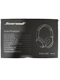 Hearcool Wireless Over Ear Headphones ANC Bluetooth 4.1 Black