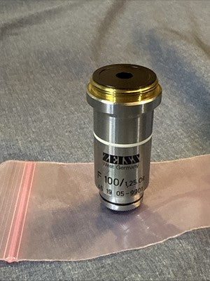 Zeiss Mikroskop Microscope Objektiv F100/1,25 Oil (Zeiss Nr. 461905-9901)