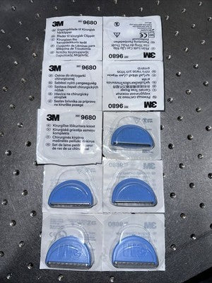 LOT OF 10 3M 9680 SURGICAL CLIPPER BLADES BLUE