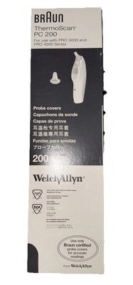 Braun Welch Allyn ThermoScan PC 200 Ear Probe Covers For Use With PRO 3000/4000