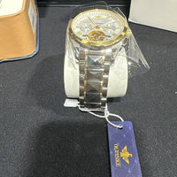 Oupinke WhiteSkeleton Tourbillon Luminous Formal Automatic Mechanical Wristwatch