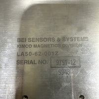BEI Sensors Kinco Magnetics LA50-62-001Z Linear Actuator Magnetic Assembly