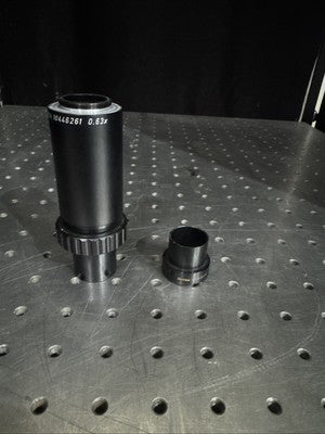 Leica microscope photo tube / adapter 0.63x 10446261  Optem 29-90–56