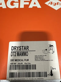 NEW Agfa DT2 Mammo Dry Film 25x30cm (10x12in) – 100 Sheets