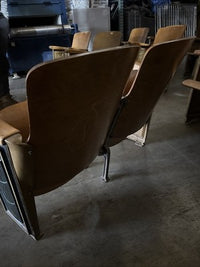 Vintage Wooden Theater Seating Set (14 Seats)
