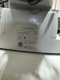 Carl Zeiss SL 130 Slit Lamp w/ Power Table & Stand