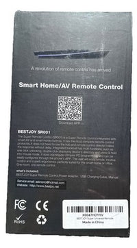 BESTJOY SR001 Smart Home AV Remote Control w/ USB Cable & Adapter Sealed