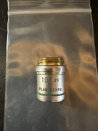 10X AO Plan Achro Objective CAT 1019 Microscope American Optical 10/.25