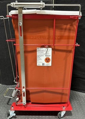 Covidien Foot Pedal Cart With 18 Gallon Container Ref 8991