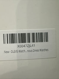 OLEVS Men Watch Mechanical Skeleton, Moon Phase, Black Face, Black Band