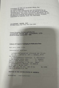 Methods in Enzymology Volume 93 Immunochemical Techniques Antibodies 1983 HC