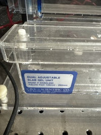 CBS Dual Adjustable Slab Gel Unit Parts DASG-250 Electrophoresis