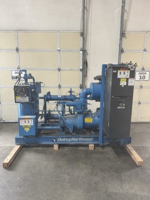 Rogers Quincy Northwest Rotary Screw Air Compressor 100 hp QNW-V-100-E