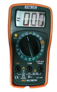 Extech Mn35 Digital Multimeter, 600 Max. Ac Volts, 600 Max. Dc Volts D42