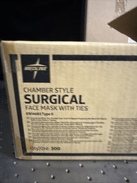 Medline NON27382 - Chamber Style Surgical Face Mask With Ties 50 Pcs (Green)