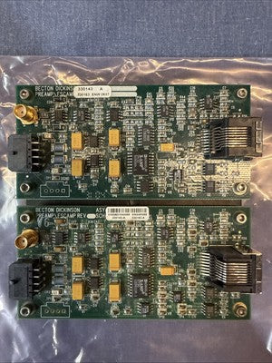 2X Becton-Dickinson PREAMP/FSCAMP PCB Board 330143 for BD Biosciences FACSAria