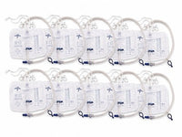 Lot of 10 Medline DYND15203 2000mL Drainage Bags Sterile Anti-Reflux Exp 12/2028