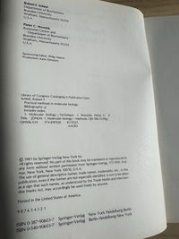 Practical Methods in Molecular Biology Schleif Wensink 1981 Springer HC
